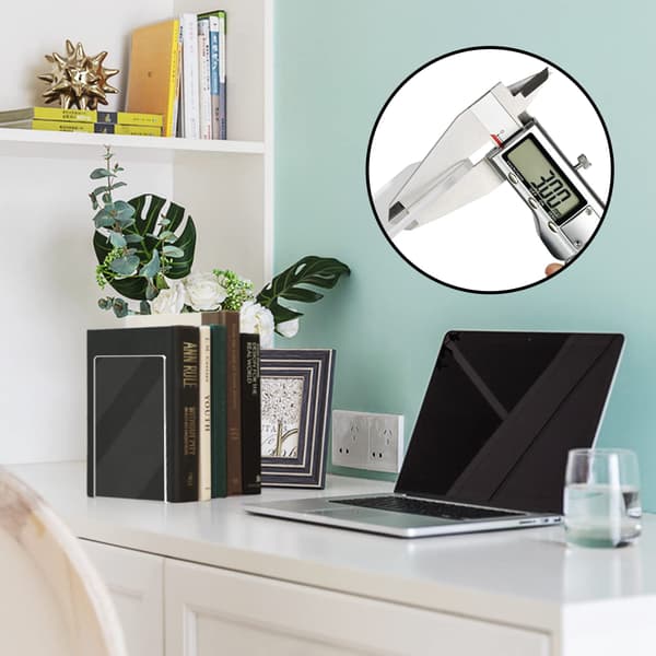Bogstøtte Akryl 4-pak Transparent Transparent