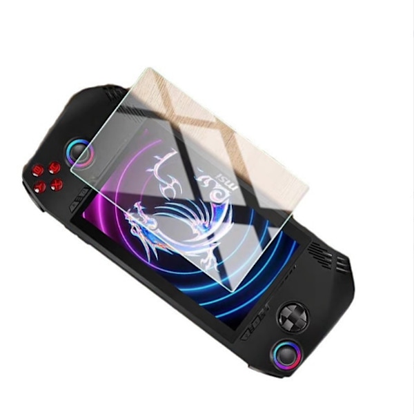 2.5D Arc-Edge HD skärmskydd i härdat glas för MSI Claw Gaming Console