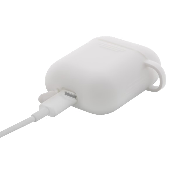 Silikonskal för AirPods 1/2, nyckelringshål, greppvänlig