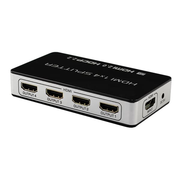 1x4 HDMI splitter UHD 4K/60Hz 3D HDMI2.0 HDCP2.2 18Gbps