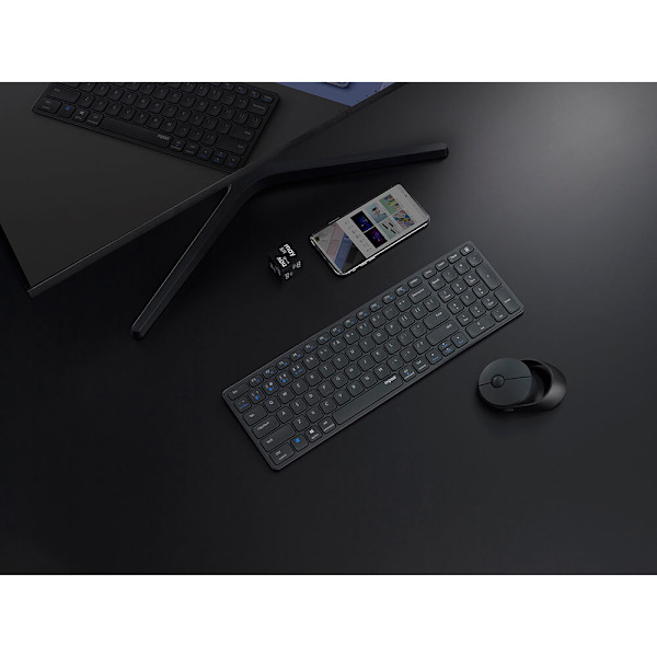 Tangentbord/Mus-set 9750M Multi-Mode Trådlöst Mörkgrå