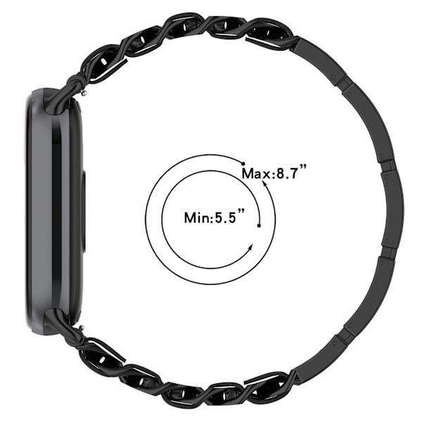 Klockarmband för Xiaomi Band 9/9 NFC Svart