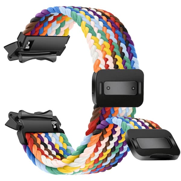 Elastisk flettet magnetisk rem kompatibel med Amazfit T-Rex 2 - Nylon urrem Multicolor2 Multicolor2