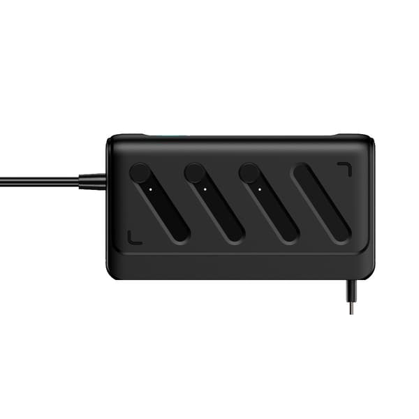 3-porte cigarettænder biloplader med USB-C PD45W, samlet 187W strøm, 12-24V input, digitalt display, 65cm indtrækkeligt kabel og smart beskyttelse