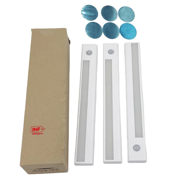 Skåpbelysning / Bänkbelysning, LED ljuslist med rörelsesensor 3-pack WarmWhite WarmWhite
