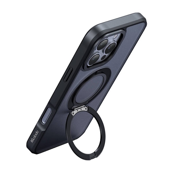 McDodo PC-4933 MagSafe fodral för iPhone 16 Pro Max med stativ (svart)