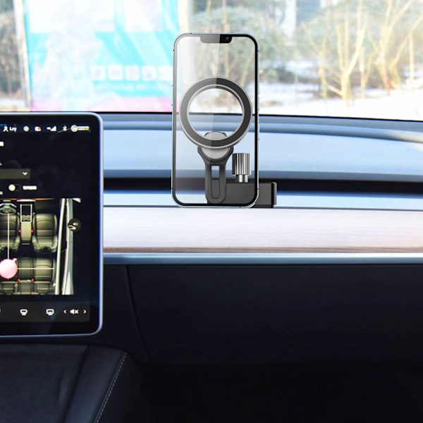 Biltelefonholder MagSafe Mobiltelefonholder til Tesla Model 3 Model Y Sort