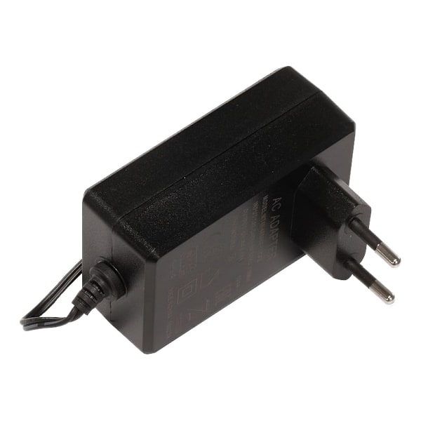 48 V 0.95 A power supply for long Ethernet cable runs Svart