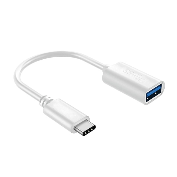 USB 3.1 USB-C OTG kabel 5Gbps 60W 0,2 m Vit