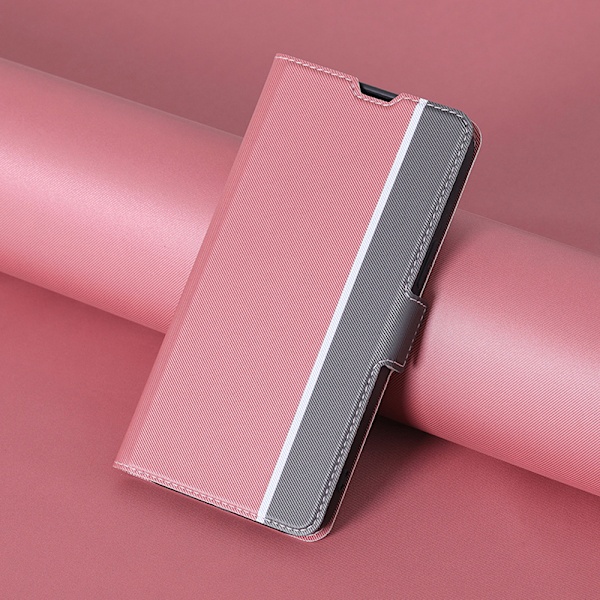 Redmi Note 13 4G -puhelinkotelo jalustalla - Vaaleanpunainen
