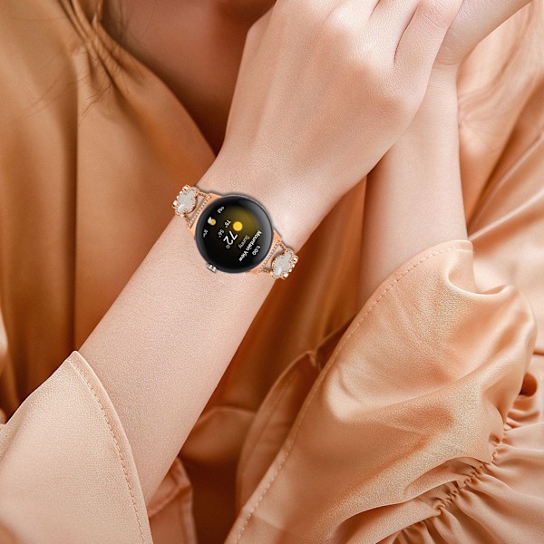 Cloverlink-kedja för Google Pixel Watch Rose guld
