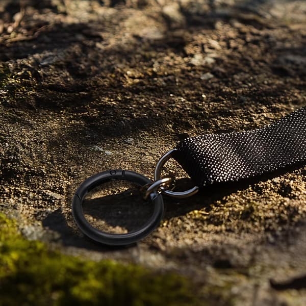 Rund karbinhake / öppningsbara ringar 15-pack Black Black
