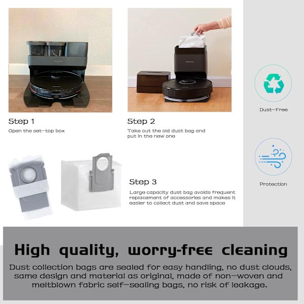 Dammsugarpåsar 10 st Xiaomi Roborock S8 / S8 Pro S8+