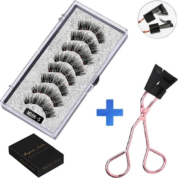 Magneettiset tekoripset 8 kpl 2 paria - Nopea ja helppo MB8K-5