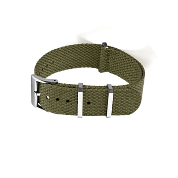 Premium Nyloninen Kellon Ranneke Omega X Swatchille Ruohon väri 22 mm