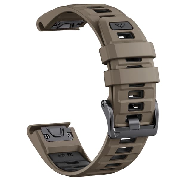 Silikone rem med hurtigudløser til Garmin Fenix 8 Brown Brown