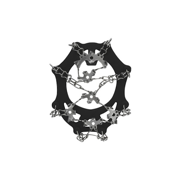 Liukumattomat jääraudat - 19 piikkiä - Suuri musta (EU 40-44) M
