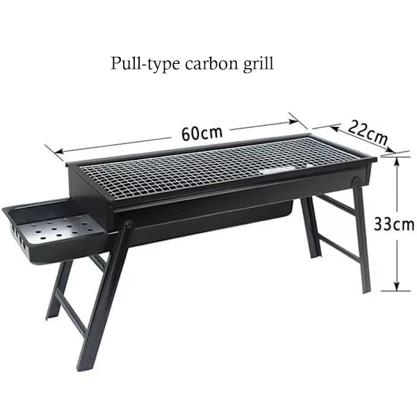 Sammenfoldelig bordplade til kulgrillning M M