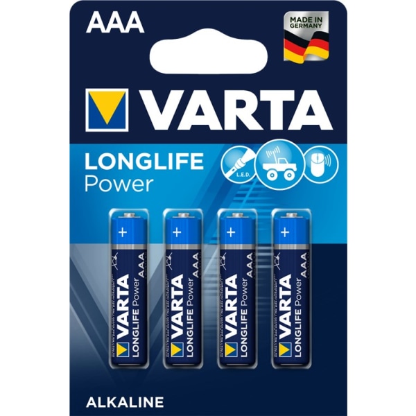 Varta LR03/AAA (Micro) (4903) batteri, 4 st. blister