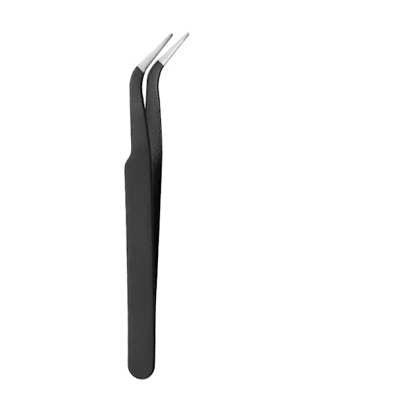 Svart pincettset för ögonfransförlängning (2-pack)