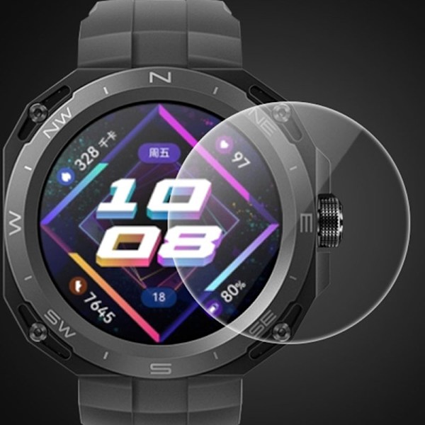 Huawei Watch GT Cyber-skärmskydd (2-pack) - Högt aluminiumglas