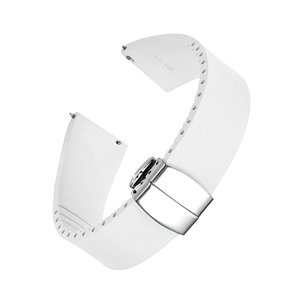 Klockarmband - Andas och vattentät Vit 22 mm