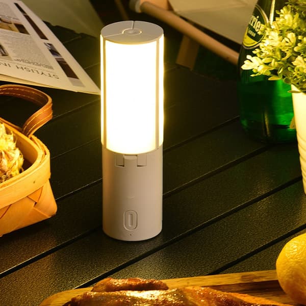 Multifunktionel Foldbar Campinglanterne - Bærbar LED Teltlampe med 2400mAh Batteri