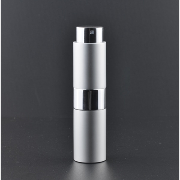 Mini Refillable Parfym Atomizer Flaska 15 ml 2-Pack Silver Silver