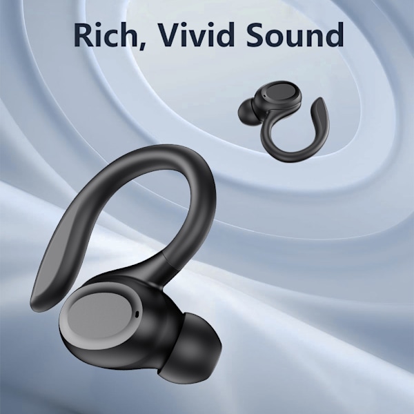 SP66 Svarta Bluetooth-hörlurar: Trådlös ljudfrihet