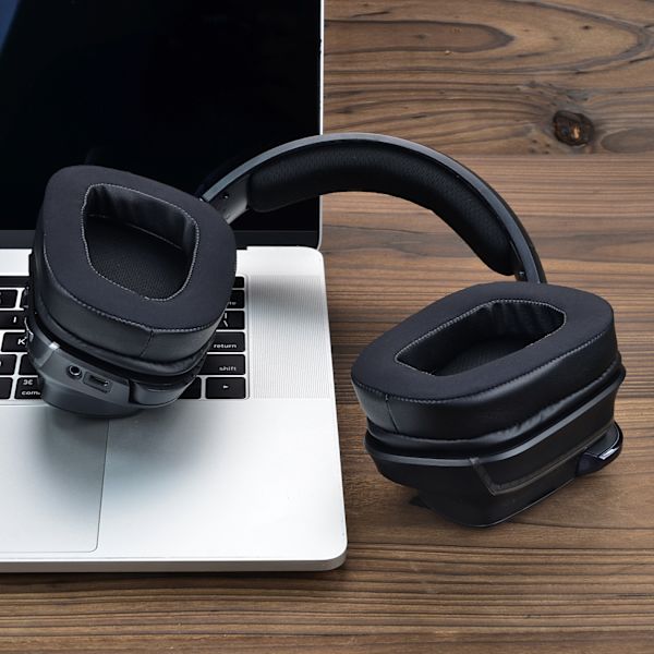 Ersättningsöronkuddar och Fodral för Logitech G633/G933 Svart