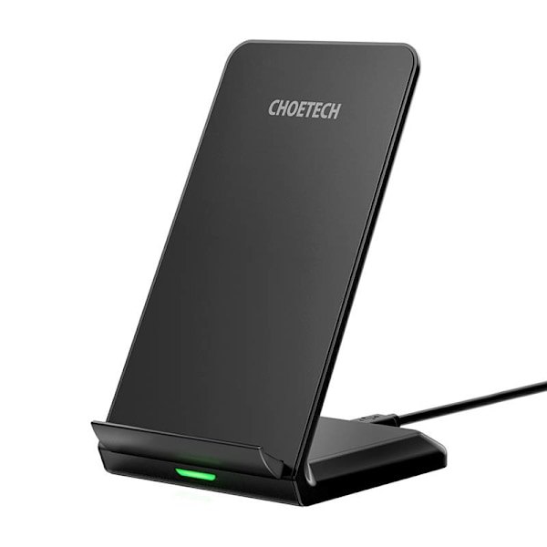 Choetech 10W induktiv trådlös laddare med stativ (svart)