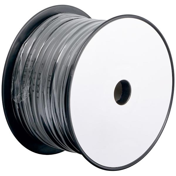 Platt telefonkabel 6-ledare, 100 m-rulle, AWG 28, CCA (kopparlaminerat aluminium)