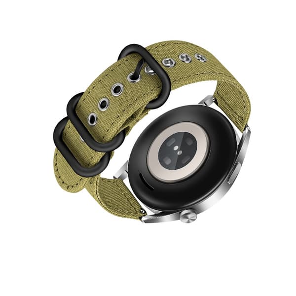 Premium 24mm Canvas Strap for Suunto 9 Green Green