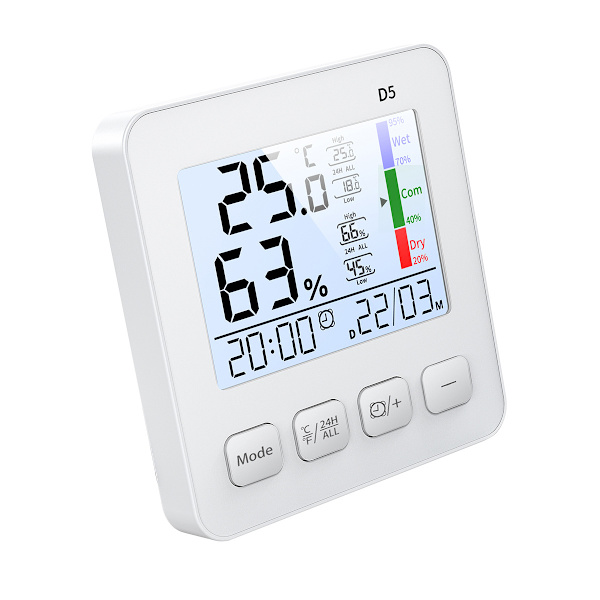Digital termometer hygrometer med stor skärm
