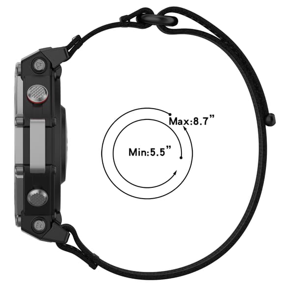Amazfit T-REX 3 Nailonranneke Black Black