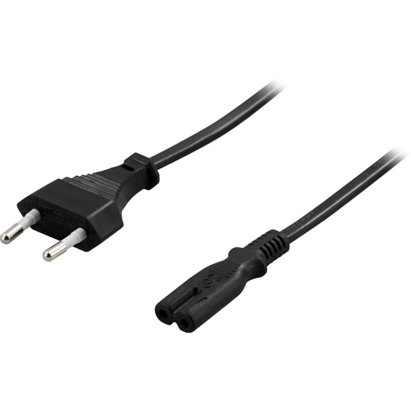 Unearthed device cable CEE 7/16  IEC C7 5m black