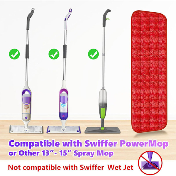 Swiffer PowerMop Refill Mikrofiber Moppeskive Grey Grey