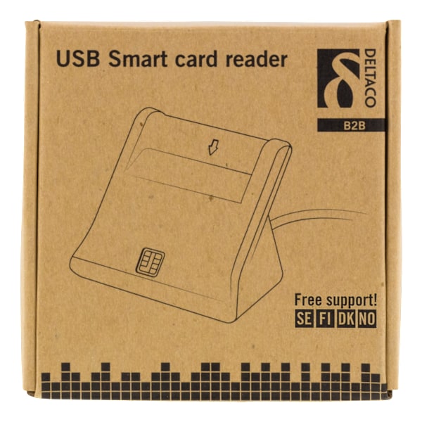 Smartkortläsare, USB-A, svart