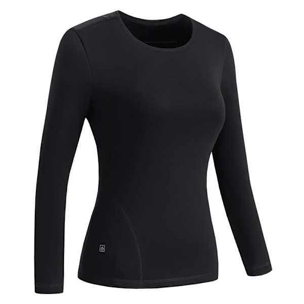 Naisten lämmitetty pohjakerrossetti Musta 4XL