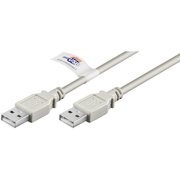 USB 2.0 Hi-Speed-kabel med USB-certifikat