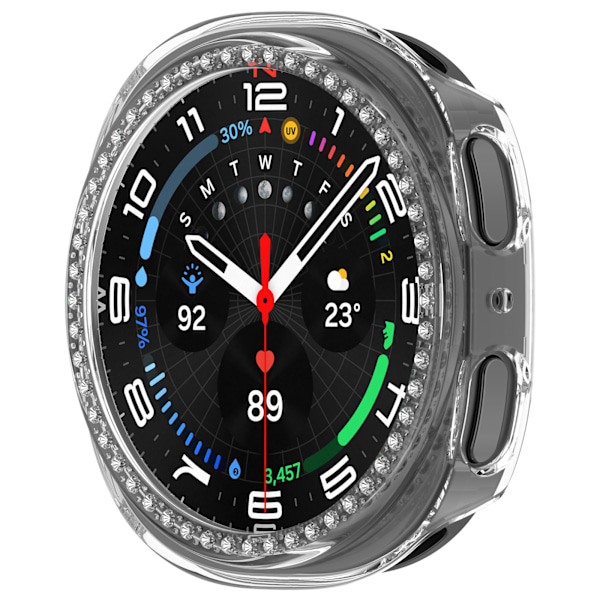 Tyylikäs kotelo Samsung Galaxy Watch8 40mm:lle Läpinäkyvä
