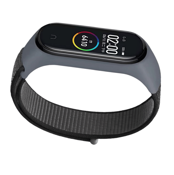 Klockarmband i Nylon för Xiaomi Band 8/9 Grey Grey