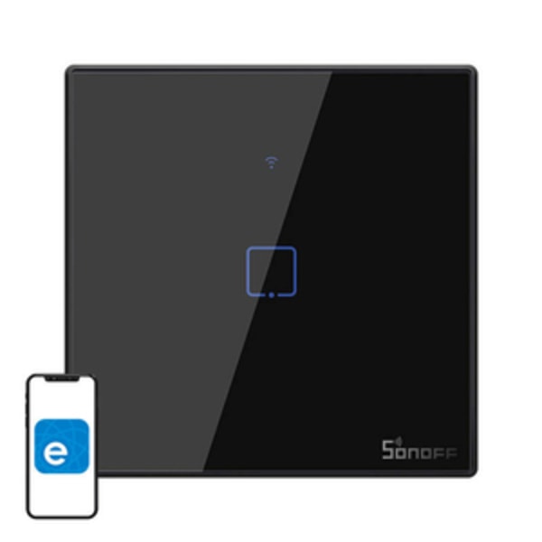 Smart Switch WiFi + RF 433 Sonoff T3 EU TX (1-kanavainen)