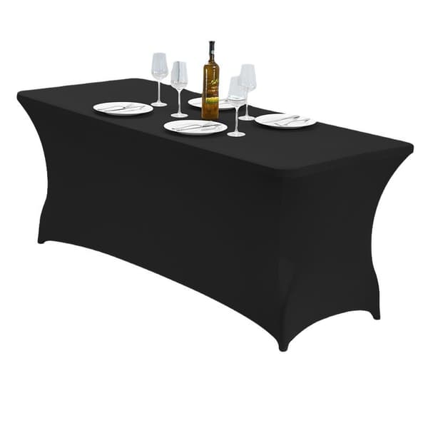 Strækbar dug til restauranter og arrangementer Black S Black S