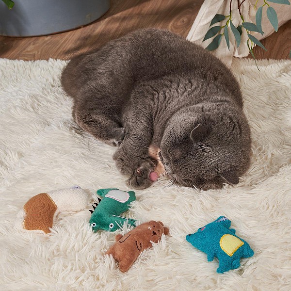 Plyschmus med kattmynta - kattmynta leksak Modell 3