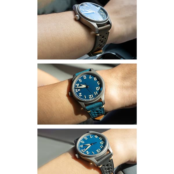 Sort frostet læderurrem til Huawei Tissot 21 mm 21 mm