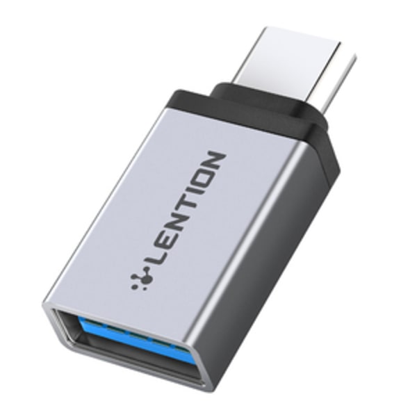 USB-C–USB 3.0 -sovittimen linssi (hopea)