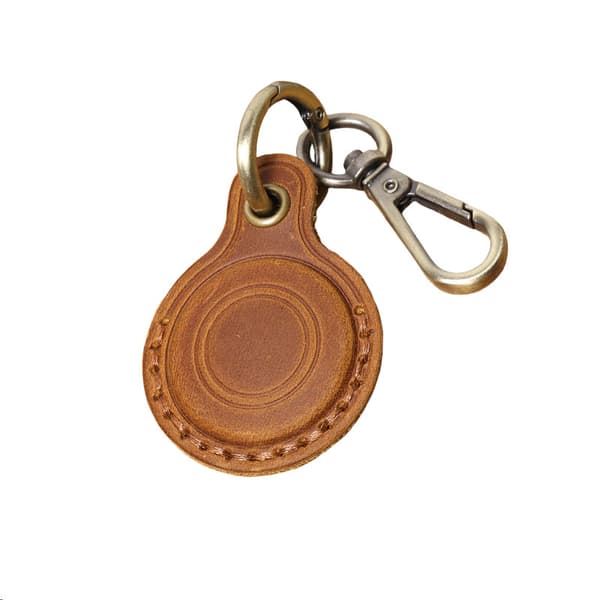 Premium Läderfodral för Apple AirTag Brown Brown