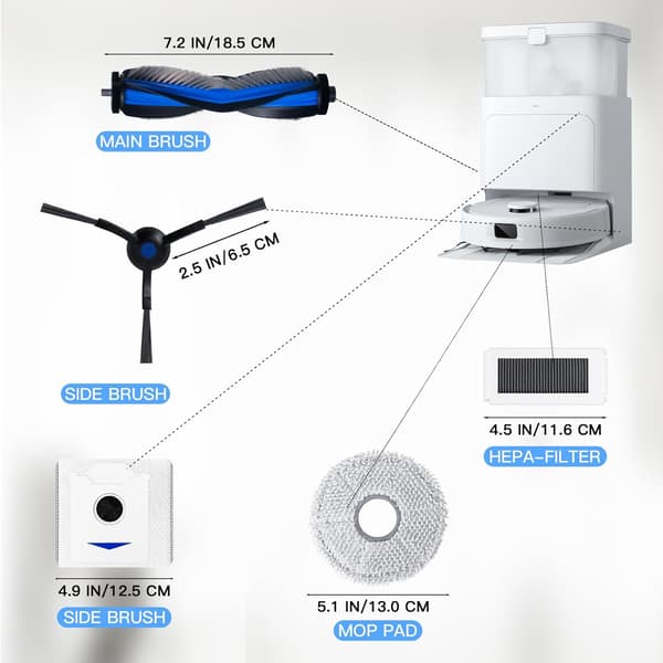 Ecovacs Deebot N30 PRO OMNI -varaosasarja