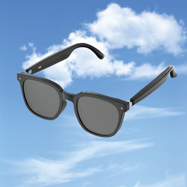 Smarta Bluetooth-glasögon HY-1009: Ljud & Bild med Stil Black Black